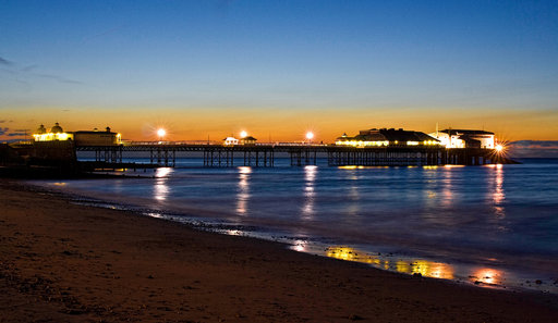The pier at sunset