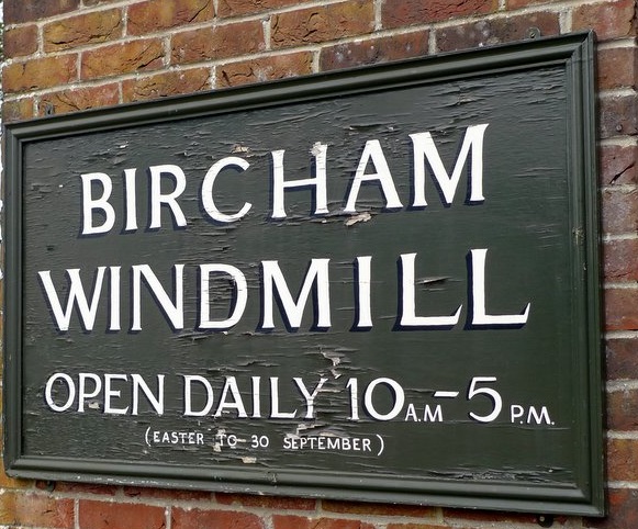 Bircham Windmill sign