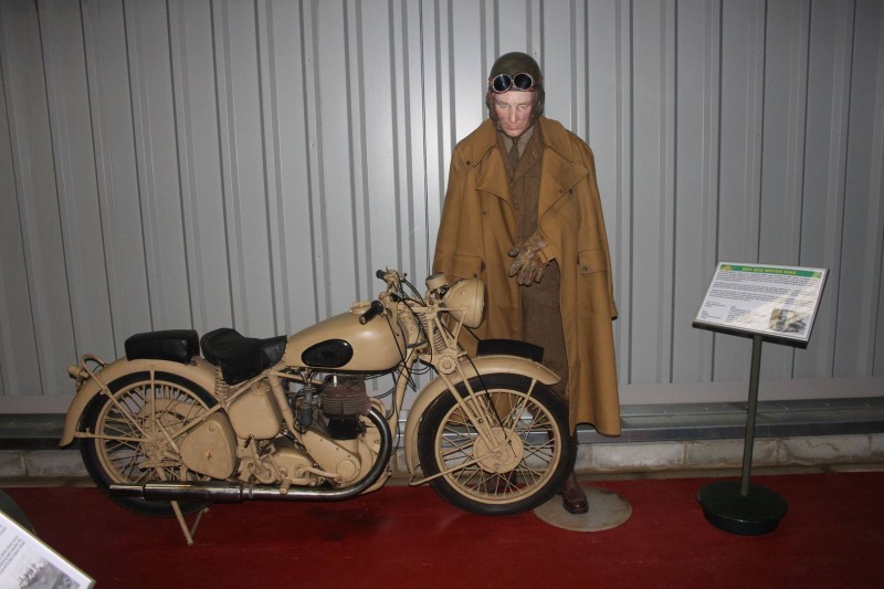 A motorbike exhibit